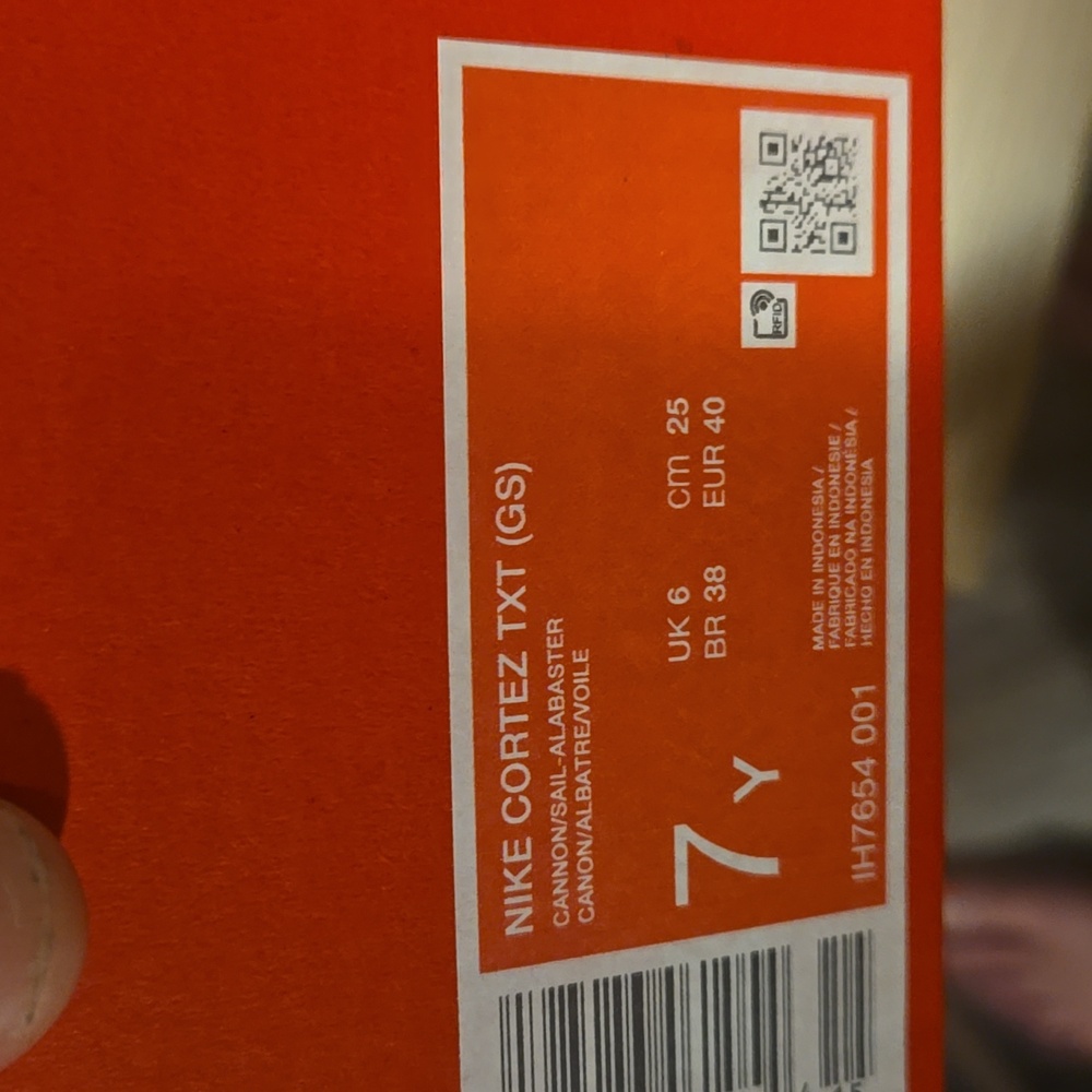 Nike Cortez TXT GS Cannon Sail Alabaster BRAND NEW 7Y Womens 8.5 - Picture 9 of 9